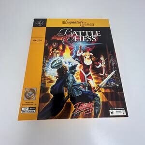 Battle Chess PC Big Box 1996 Interplay Signature Series DOS CD-ROM CIB Retro